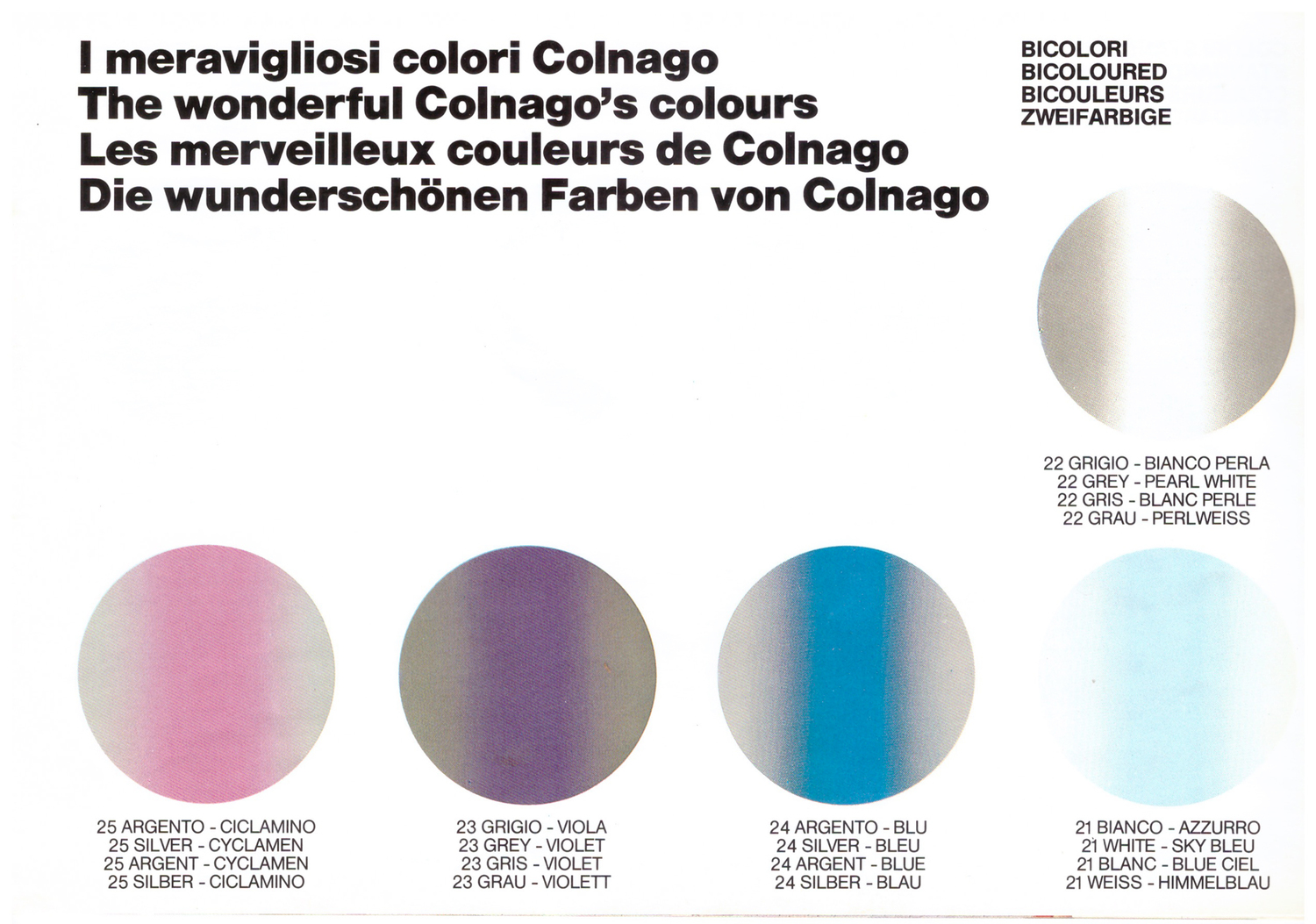 Complete 1986 Colnago Catalogue